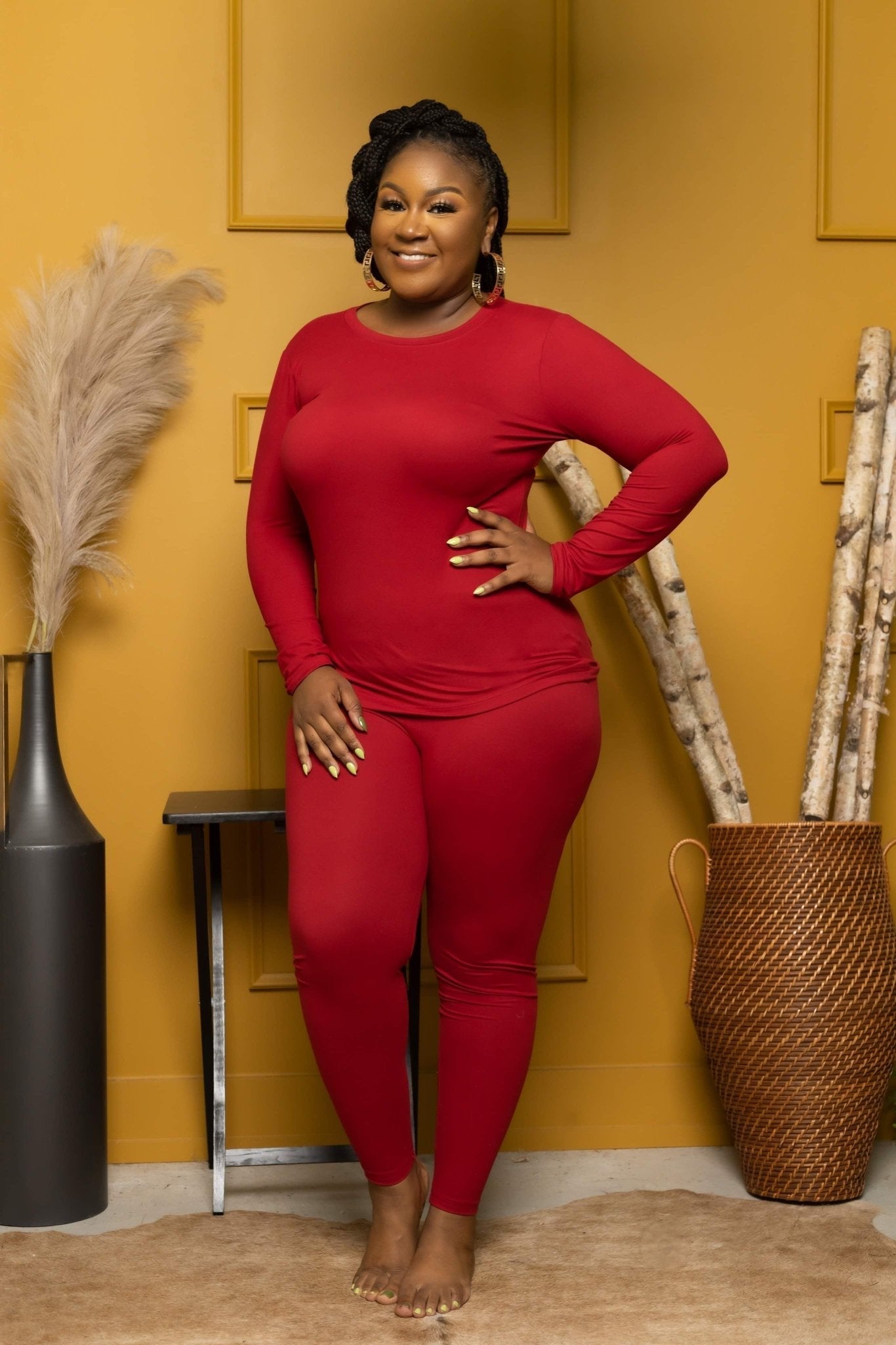 My Chill loungewear Set Red - Z’Nor Avenue Boutique