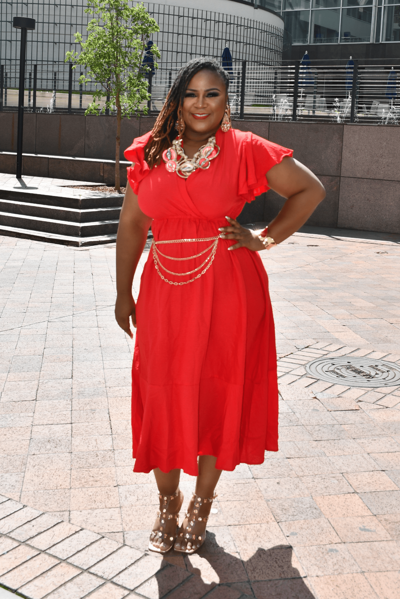red dress boutique clothing Spinning Round Burgundy Dress, Medium - The Mint Julep This vibrant dress is just what you need this holiday season Red Dress (@shopreddress) Instagram
