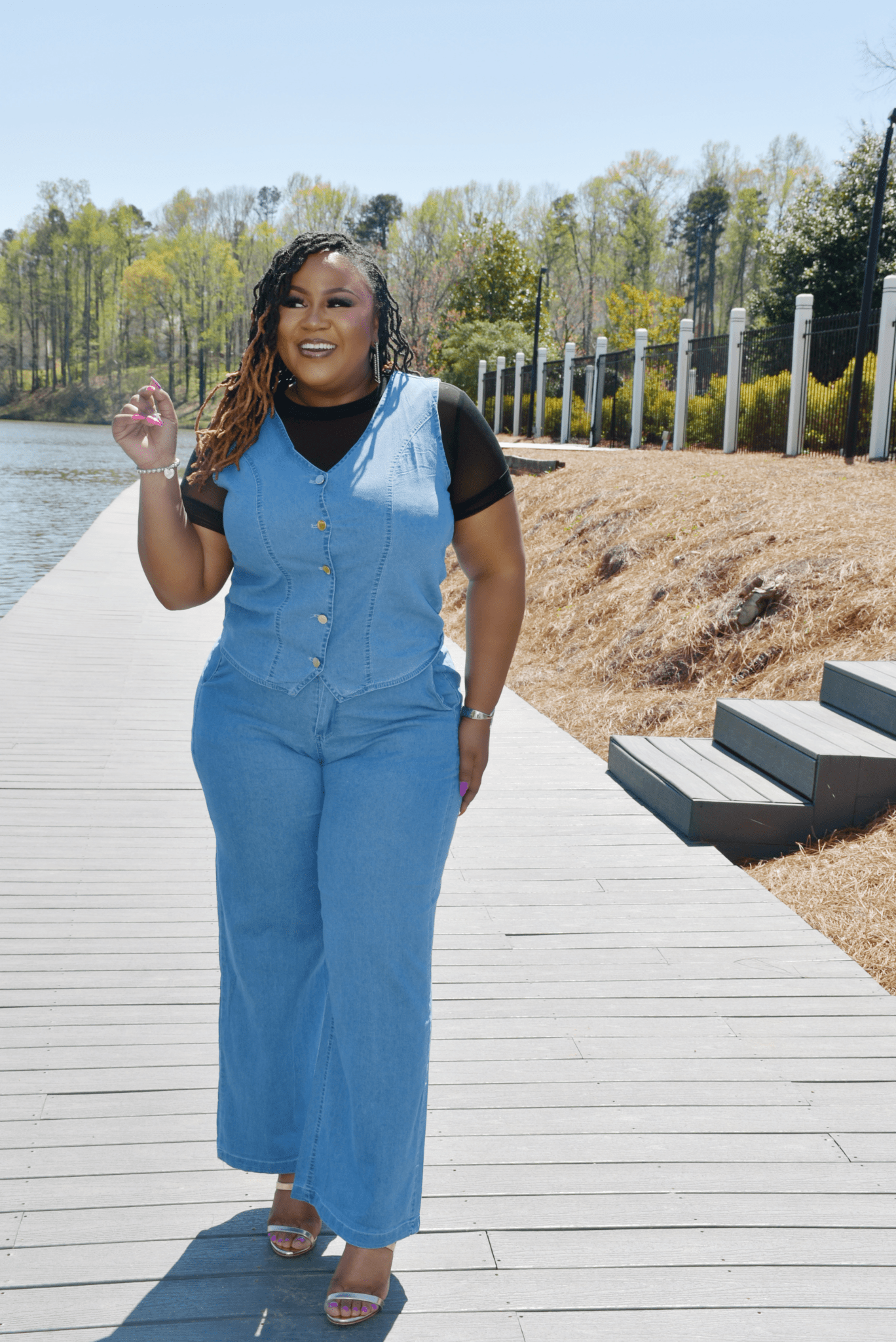 Tea Two piece Denim – Z'Nor Avenue Boutique Tea Two piece Denim – Z'Nor Avenue Boutique