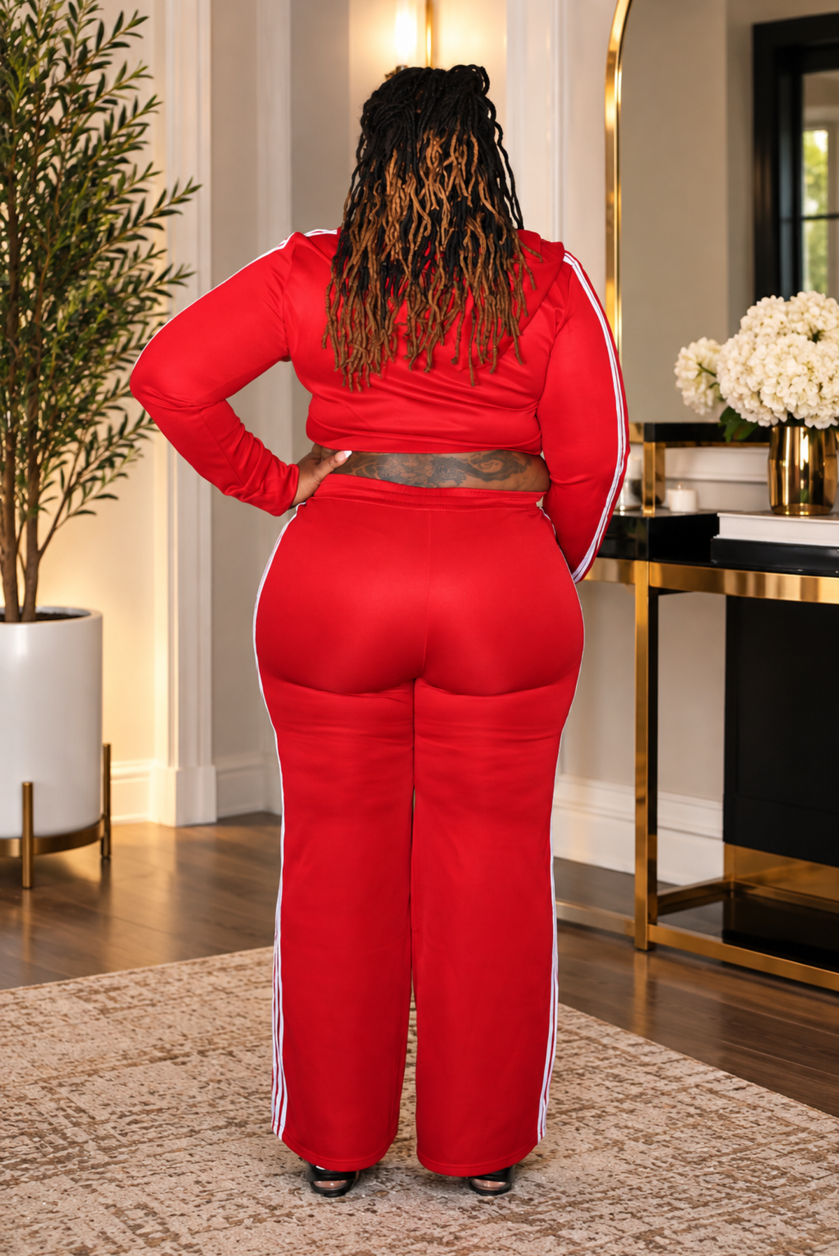 Stormy Striped Set (Red)