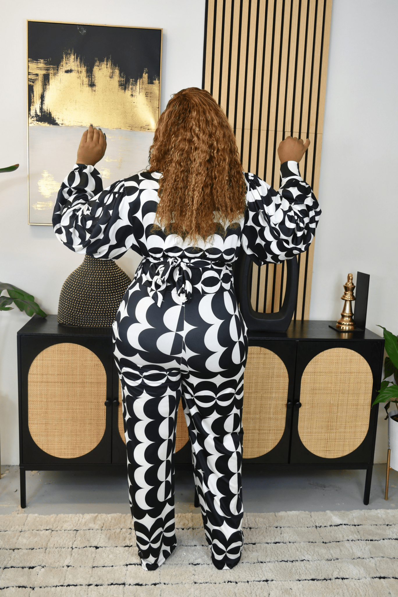 Beauty in Puff Sleeve Print Jumpsuit - Z’Nor Avenue Boutique