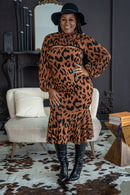 Cheetah Moves Midi Dress - Z’Nor Avenue Boutique