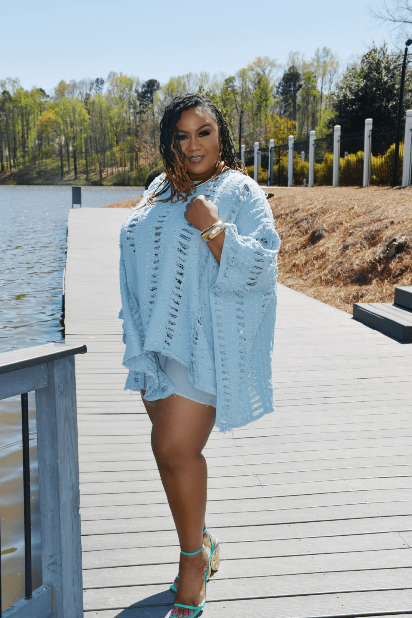 Cute Cut Denim Top - Z’Nor Avenue Boutique