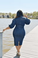 Denim Allure Dress - Z’Nor Avenue Boutique