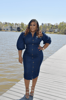 Denim Allure Dress - Z’Nor Avenue Boutique