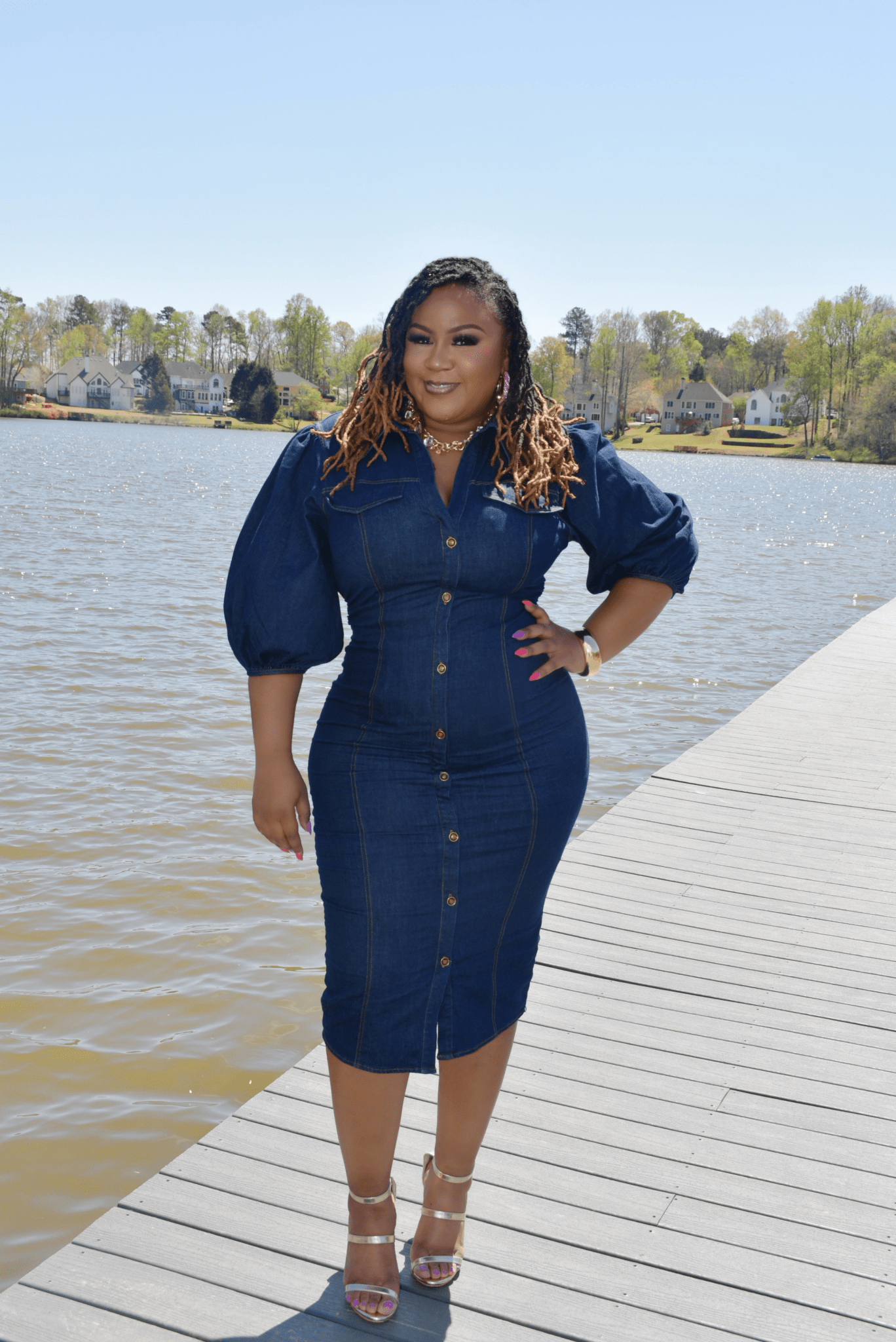 Denim Allure Dress - Z’Nor Avenue Boutique