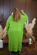 Destiny Knitted Cardigan (Green) - Z’Nor Avenue Boutique