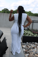 Diamond White Jumpsuit - Z’Nor Avenue Boutique