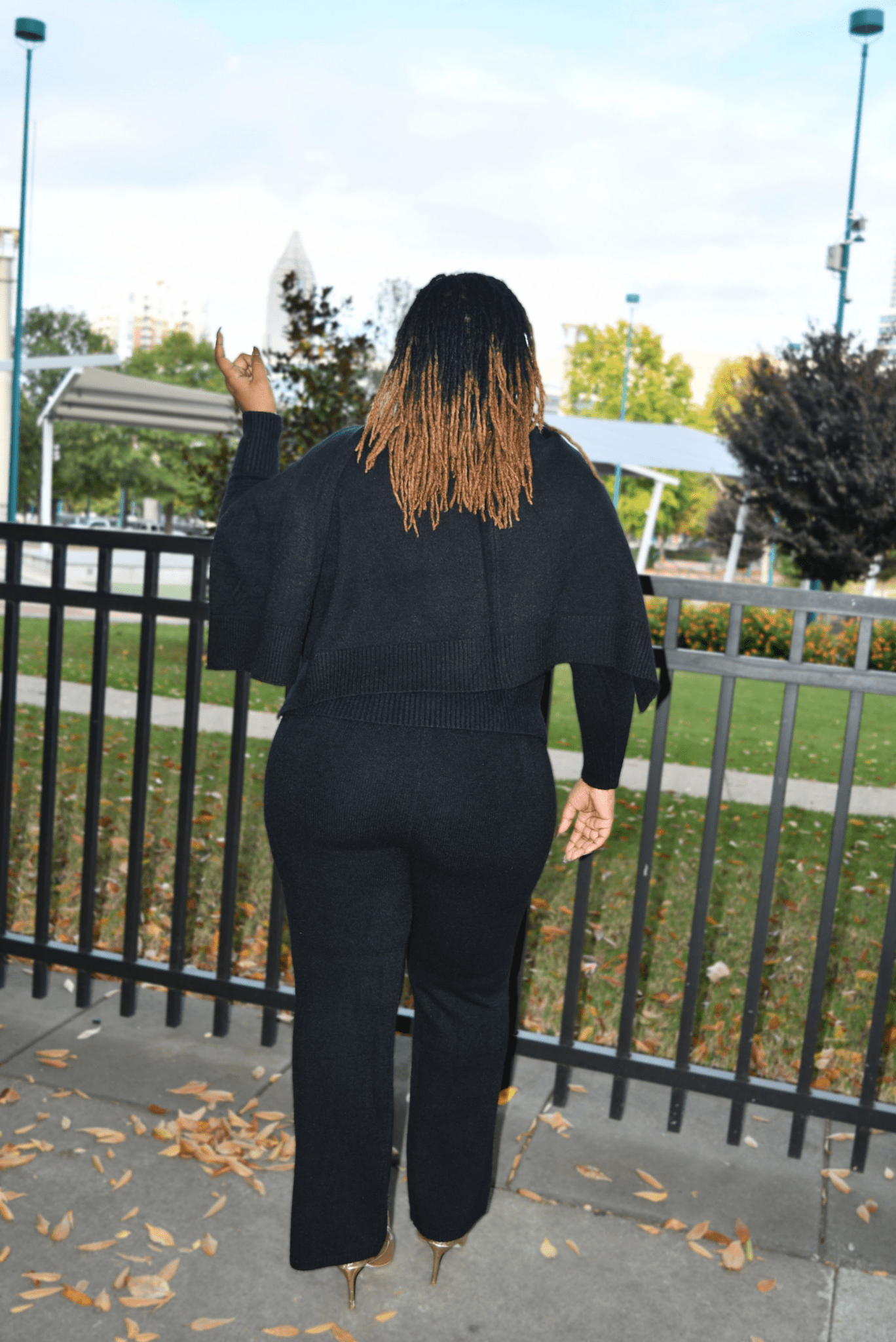 Ebony Knit Sweater set (Black)