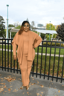 Ebony Knit Sweater set (Caramel) - Z’Nor Avenue Boutique