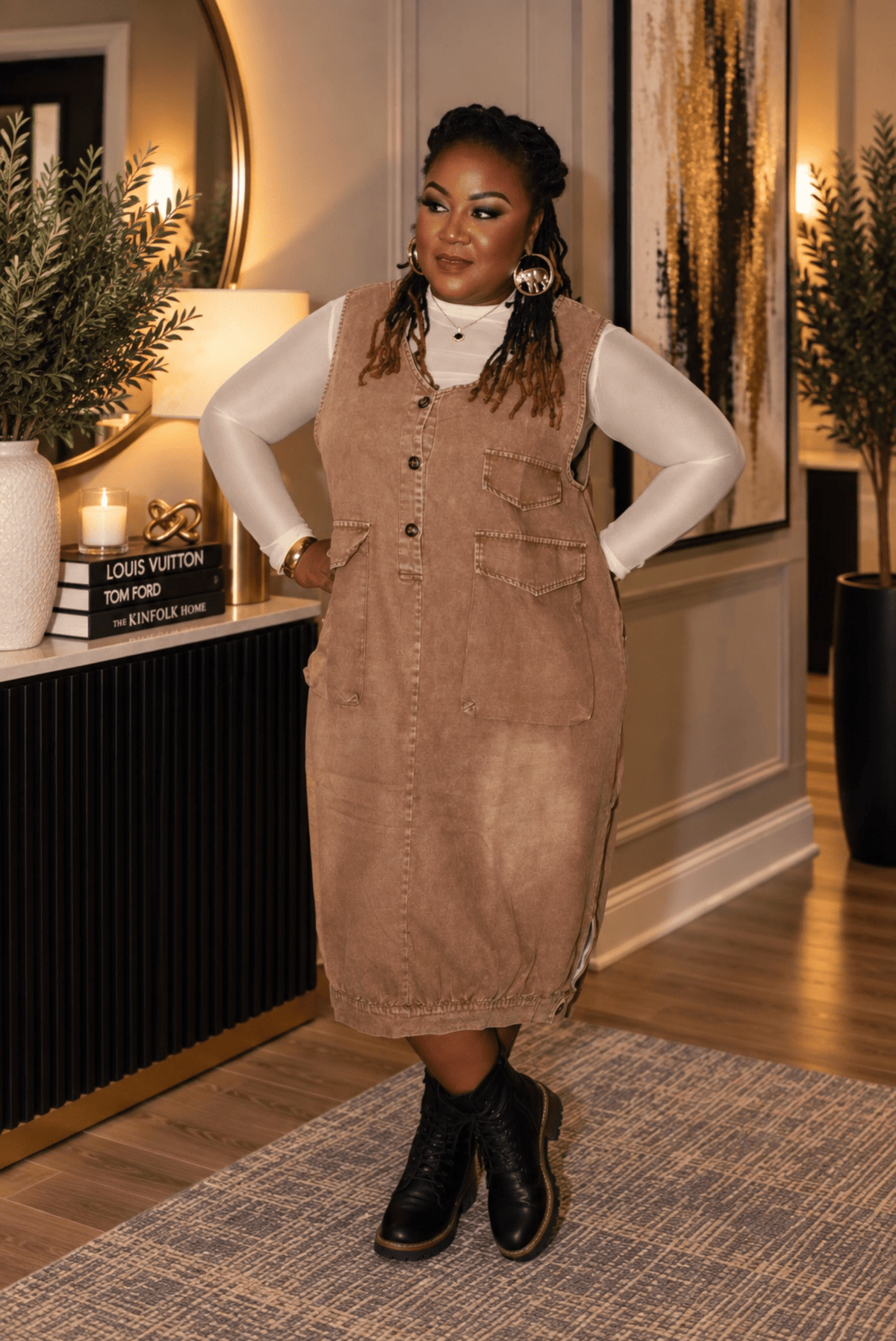 Jessie Overalls Dress