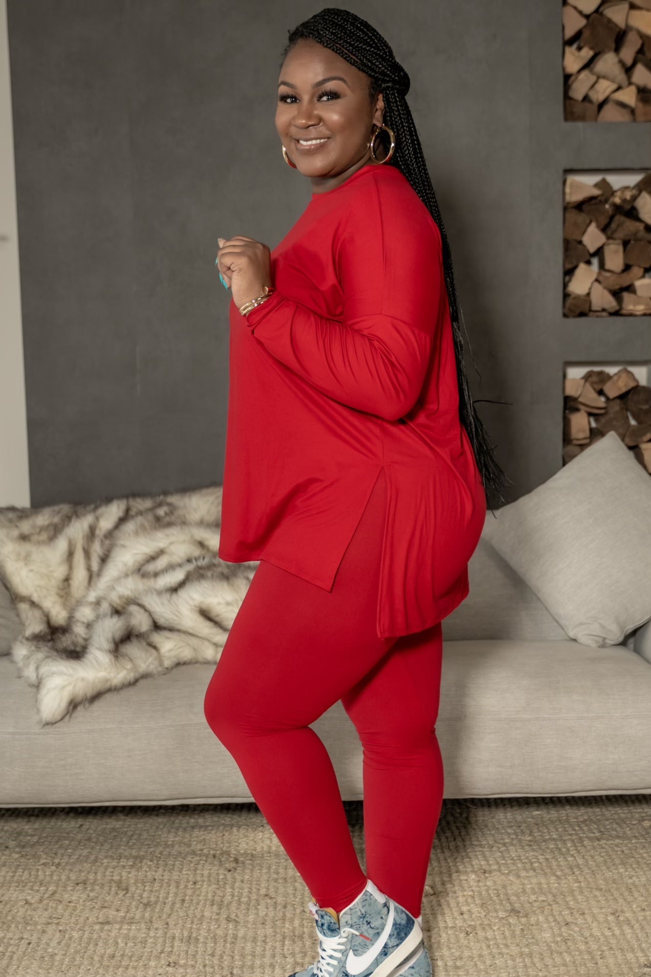 Loungewear Red Relax Set - Z’Nor Avenue Boutique