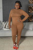 My Chill loungewear Set Deep Camel - Z’Nor Avenue Boutique