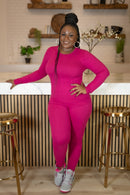 My Chill loungewear Set Magenta - Z’Nor Avenue Boutique