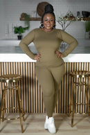 My Chill loungewear Set Olive - Z’Nor Avenue Boutique