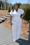 Penny White Jumpsuit - Z’Nor Avenue Boutique