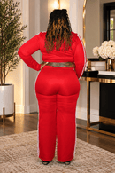 Stormy Striped Set (Red) - Z’Nor Avenue Boutique